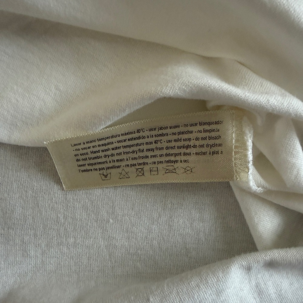 NWT Malai Anthropologie La Dolce Vita Graphic Tee White - Women's Large - Picture 4 of 7